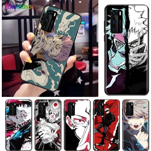 Jujutsu Kaisen Satoru Gojo anime For Huawei P Smart S Z Mate 40 RS 30 20 10 Pro Plus Lite 2019 2020 2021 Black Soft Phone Case