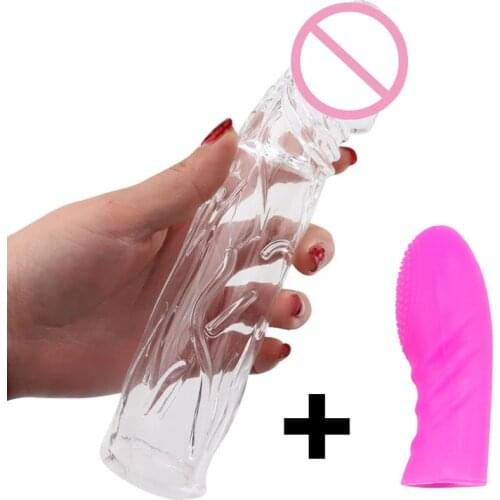 Cock Cover Sex Toys For Man Erotic Accessories Bdsm Bondage Reusable Silicon Condom With Penis Sleeve For Men Dildo Sex shop