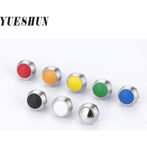 Wholesale 12mm 10pcs Metal Switch Electrical Equipment Voltage Switch Inserts Momentary Operation Type Push Button Switches