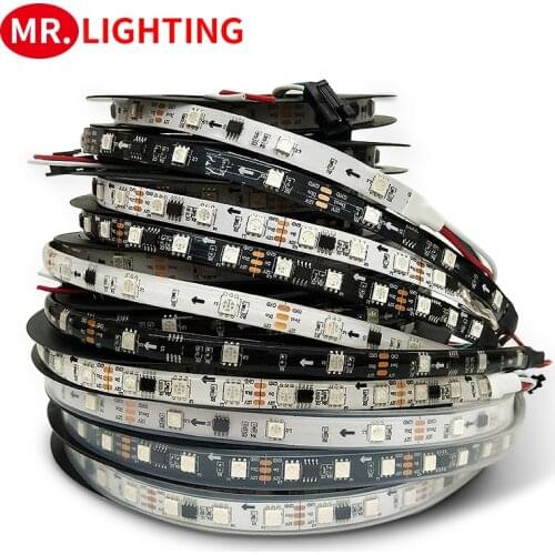 Addressable DC12V 30/48/60leds/m full color WS2811 IC RGB led light strip neon led WS2811 5m/lot Smart Pixel Led Strip