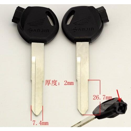 C518 five sheep right groove motorcycle blank key with magnetic head