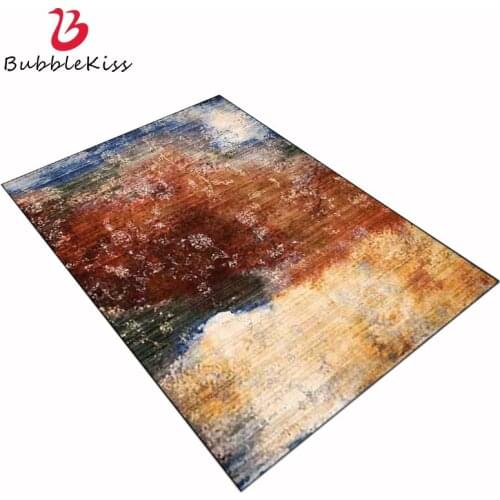 Bubble Kiss Retro Style Thread Flower Pattern Carpet Make Old Design Abstract Rugs for Bedroom Living Room Decor Carpet