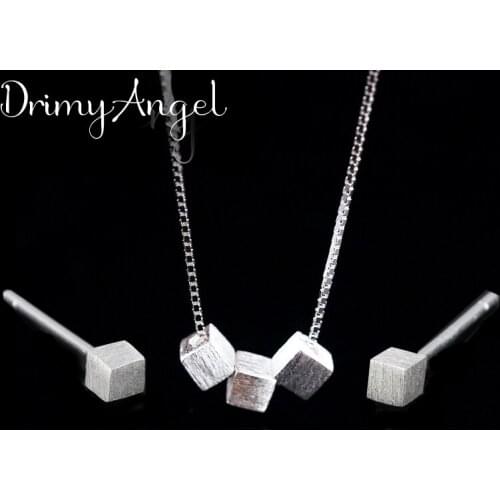 Luxury Wedding Dubai Jewelry Sets for Women Cube Box Beads Choker Necklaces Earrings Pendientes Brincos 2021