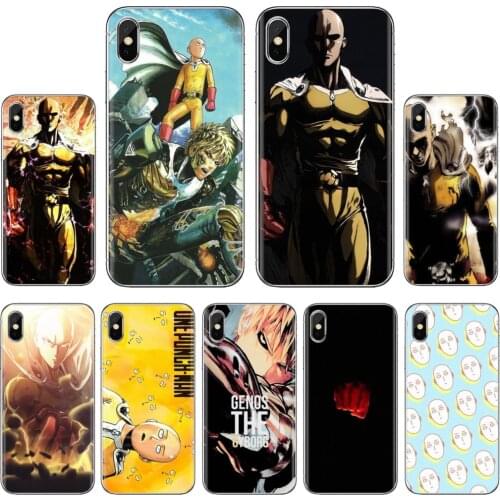 Custom Silicone Phone Case For Xiaomi mi Redmi Note 3 4 4X 5 6 7 8 8t 9 9s 9t 10 pro lite Strong One Punch Man Saitama Genos