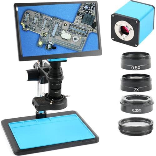 SONY IMX290 HDMI Upgrade Autofocus TF Video Auto Focus Industry Microscope Camera + 11.6 " FHD Monitor + 200X C Mount Lens