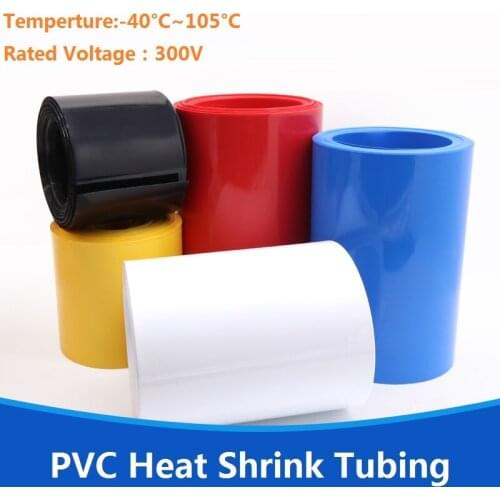 PVC Heat Shrink Tubing Width 180mm Diameter 115mm (for Batteries Wrap) -1/3/5 Meters