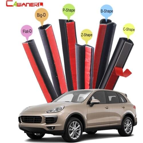 Cawanerl Whole Car Rubber Seal Sealing Strip Kit Weatherstrip Seal Edge Trim Noise Insulation Fit For Porsche Macan Cayenne