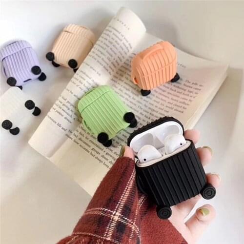 For AirPods 1/2 Protective Cover Cute trunk Silicone Waterproof Earphone Case For Apple AirPods Dropshipping