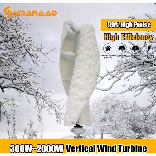 Factory Outlet 400w 600w 1000w New Energy Windmill 12v 24v 48v Vertical Wind Turbine Generator High Efficiency Low RPM Is Safer
