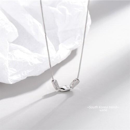 Sodrov 925 Sterling Silver Necklace For Women Personality Twisted Geometric Pendant Necklace High Quality Silver 925 Jewelry