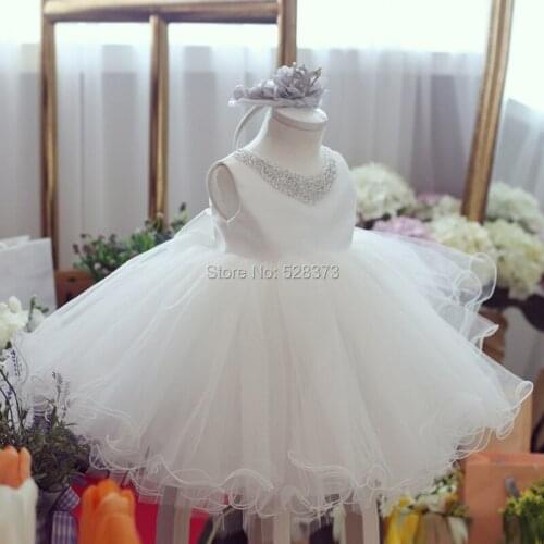 YNQNFS FG48 Real Vestido Puffy Princess Baby Kids Child Pageant Birthday Party Bridal Short Vintage Flower Girl Dresses 2018