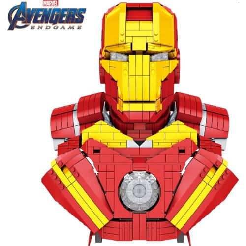 2021 New MARVEL AVENGERS Weapon Toys Thanos Thor Iron Man Infinity GLOVE Gauntlet Mjolnir Stormbreaker Building Block Brick Kid
