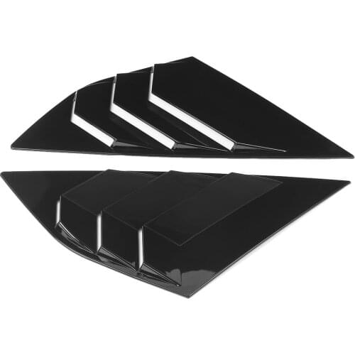 Car Mirror mirror cover 1 Pair Car Rear Window Louver Decor Accessory Fit for RS MK3 12-18 Bright auto