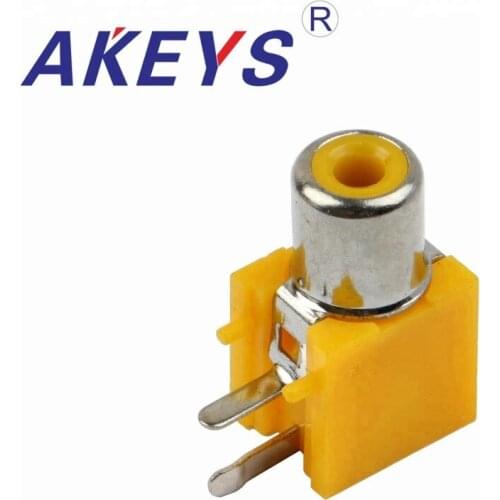 10PCS AV-8.4-1 Single-hole RCA audio socket RCA with the core connector AV socket