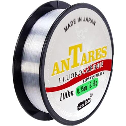 100m Fluorocarbon Coated Fishing Line High Quality Japan Nylon Super Strong Monofilament Fishing Wire Carp Fishing Accessories