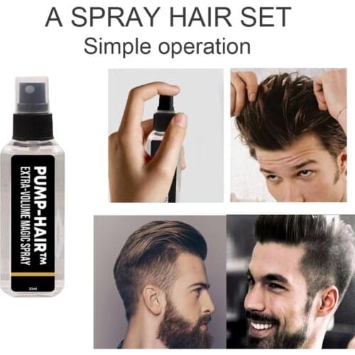 30ml Hair Hold Spray Water Applicator For Styling Working Hair Building Fibers Hairdresser Water Hair Fixing Spray Dropshipping