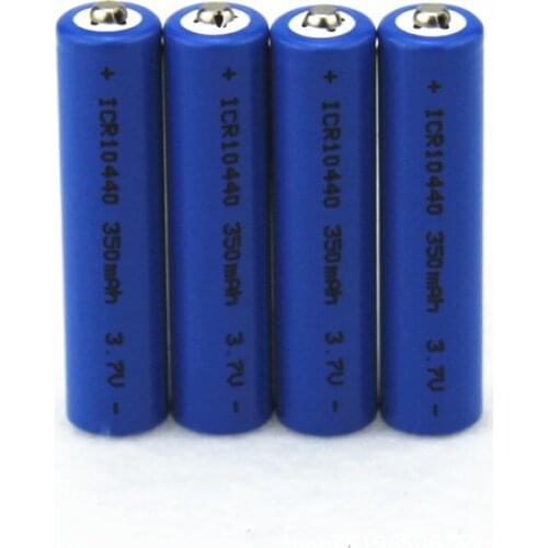 AIMIHUO 4pcs AAA Battery 3.7V 10440 350mAh Rechargeable Lithium Battery For Torch Electric Razor Keyboard Mouse 3.7V 3a Cells