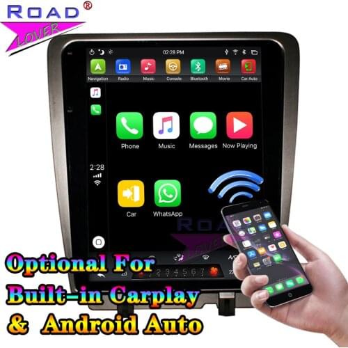 For Ford Mustang 2010-2013 Tesla Style Car Multimedia Player Android 9.0 PX6 4G+64G 6 Core 12.1" GPS Head Unit Tape Recorder