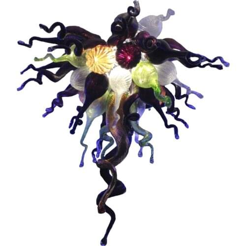 Free Shipping Artistic Modern Chinese Art Deco Crystal Blown Glass Chandelier Light