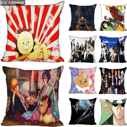 Bleach Anime Pillow Case For Home Decorative Pillows Cover Square Invisible Zippered Throw PillowCases 40X40,45X45cm