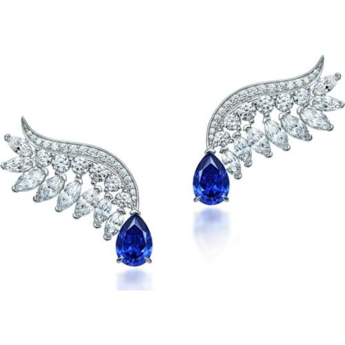 Designer Fashion 925 Sterling Silver Jewelry 3A Cubic Zirconia Party Earring