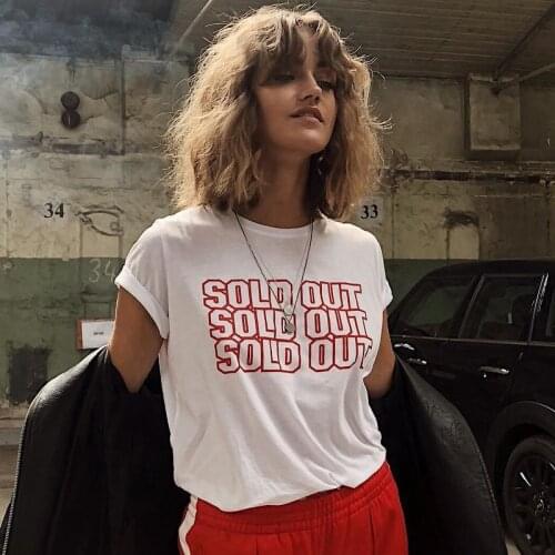 SOLD OUT red Print Women Tshirts Cotton Casual Funny t Shirt For Lady Top Tee Hipster Drop Ship NA-644