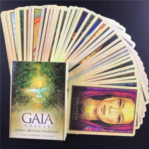 Gaia Oracle Cards English Version Divination Fate Game Deck Tarot Table Board Games Playing Card With PDF Guidebook