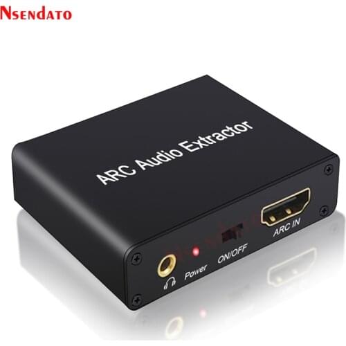 HDMI ARC Audio Extractor DAC ARC L/R Coaxial SPDIF Jack Extractor Return Channel Converter For Fiber RCA 3.5mm Headphone for TV