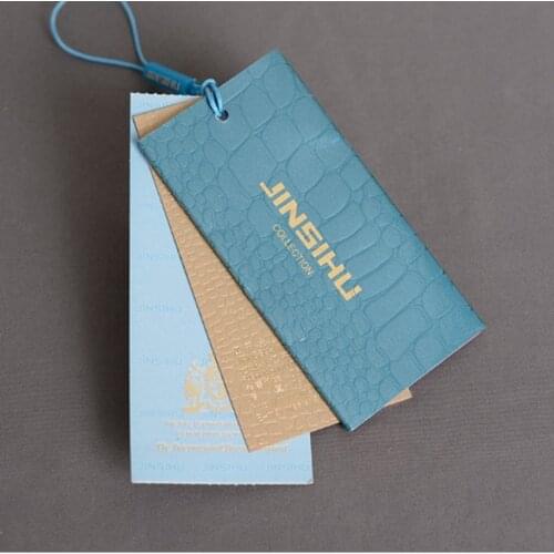 Customized tag paper tag clothes swing hangtag garment printed paper tags price tag