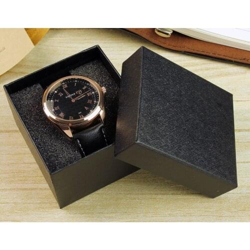 Dark Texture Square Watch Box Tiandi Cover Watch Box Watch Package Gift Box