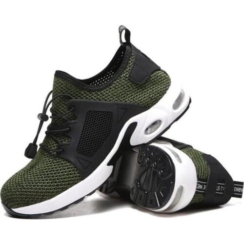 Summer Lightweight Safety Boots Mens Breathable Work Shoes Shatterproof Puncture Proof Soft Soles Comfortable Safety Shoes