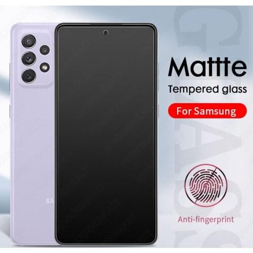 2.5D Matte Tempered Glass for Samsung Galaxy A51 A71 A72 A52 A32 A12 A31 A21S A10 A50 M21 M31 Frosted Screen Protector