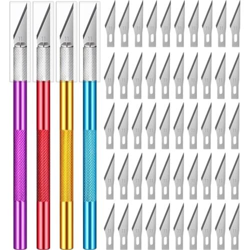 84 Pcs Craft Knives Set Utility Knives Hobby Knife Blade It Can Be Used For DIY, Art Work, Cutting And Engraving