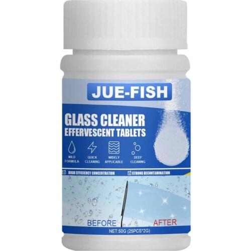 Windshield Cleaner Tablets, Solid Concentrated Washer Tablets, Car Effervescent Tablets, Cleaning Tablets Solid Wiper Glass Wash