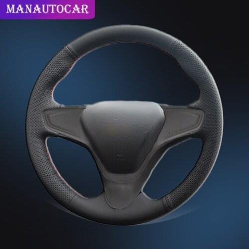 Car Braid On The Steering Wheel Cover for Chevrolet New Cruze Volt 2016 2017 Cruze 2015 Auto Interior Accessories Car-styling