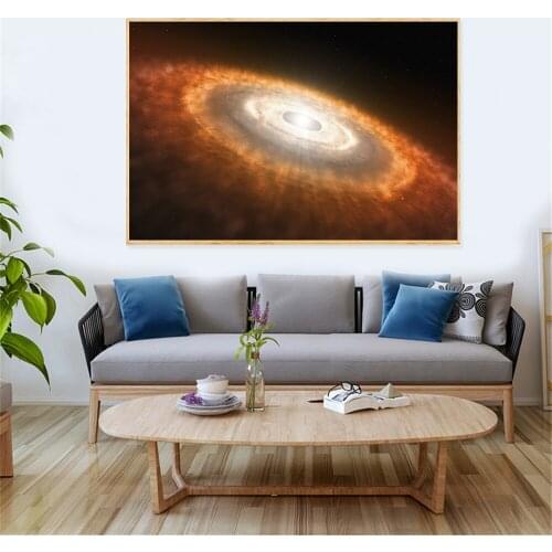 Planet big bang Poster Astronaut Galaxy Stars Solar Eclipse Living Room Decoration Kids Room Decor Wall Art Picture Freeshipping