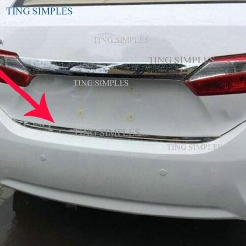 Fit For Toyota Corolla 2014 2015 2016 2017 2018 Rear Trunk Lid Edge Tailgate Boot Door Bottom Cover Trim Garnish Molding Strip