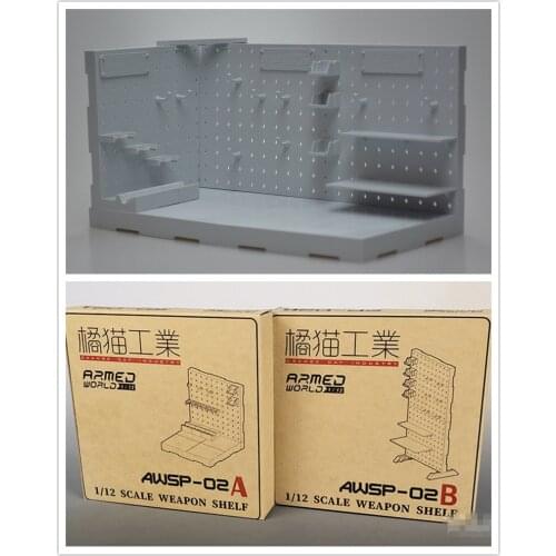 Orange Cat Industry HANGAR garage 1/12 weapon shelf for Bandai figma Gundam model AWSP-02 A/B DJ044