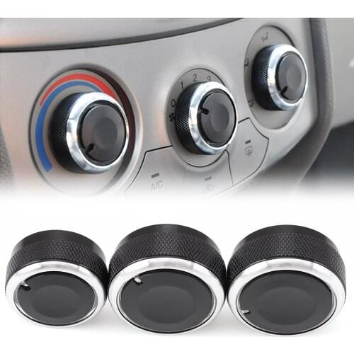 Car AC Knob Air Conditioning Heat Control Switch Knob Aluminum Alloy For Chevrolet Aveo Lova Sonic Spark After T50 Car Styling