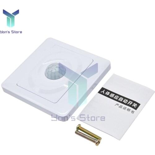 AC 110V 220V LED IR Infrared Switch PIR Motion Sensor Switch IR Human Induction Detect Sensor Indoor Outdoor Wall Light Switch