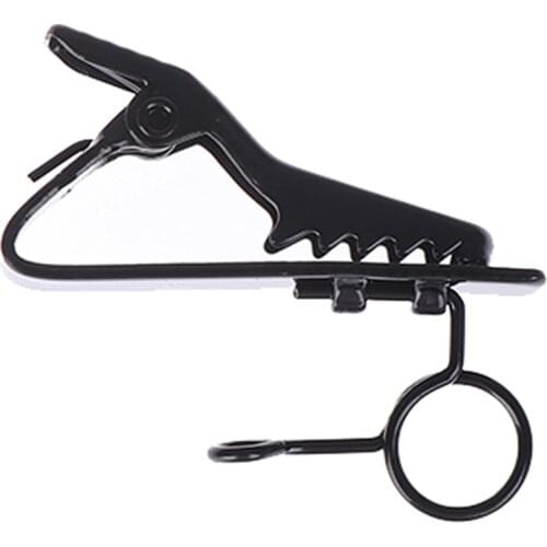 5pcs Microphone Metal Lapel Tie Clip For Lapel Lavalier Mic Microphone Universal Replacement(Black)