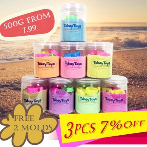 Magic Sand Toy Dynamic Clay Educational Colored Soft Slime Space Sand Supplies Play Sand Antistress Kids Toys for Children