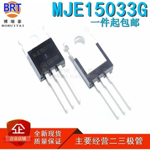 10PCS 5pairs (5psc MJE15033G + 5PCS MJE15032G ) TO-220 MJE15033 MJE15032 TO220