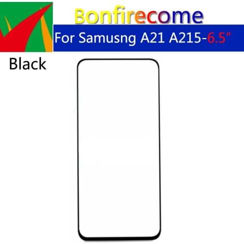 10pcs\lot For Samsung Galaxy A21 A215 A215U SM-A215W SM-A215DL Front Touch Screen Panel LCD Outer Glass Cover Lens Replacement
