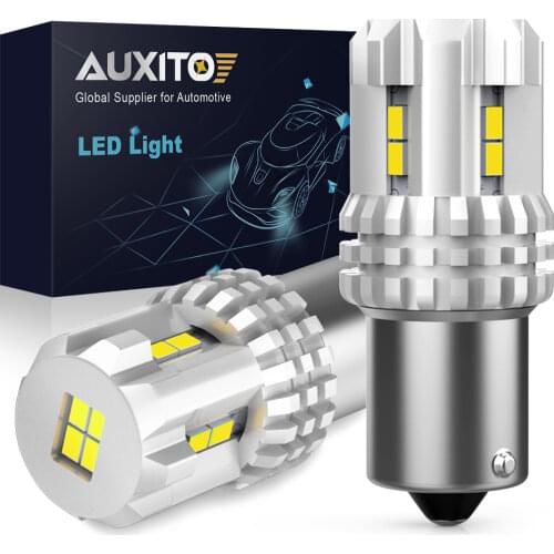 2pcs P21W LED 1156 BA15S 7506 5630 5730 LED Bulbs Rear Reversing Tail Light Bulb For Skoda Fabia Yeti Praktik Octavia A5 A7 2 1