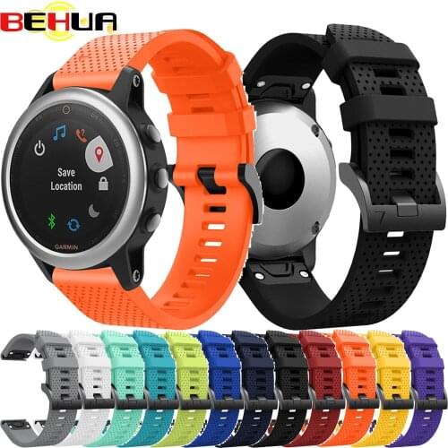20mm Watchband Strap for Garmin Fenix 5S Plus Fenix 6S Pro GPS Smart Watch Strap With Quick Release Silicone Easy Fit Wrist Band