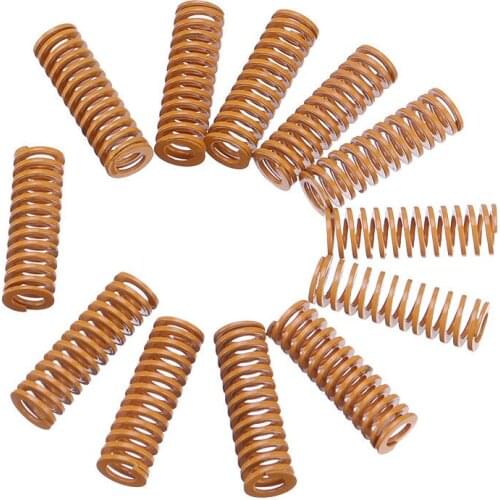 5/10pcs 8*4*23MM Yellow strong pressure 3D Printer Heated bed Leveling Spring ugprade for CR-10 Ender-3 MK3 Printer hotbed parts
