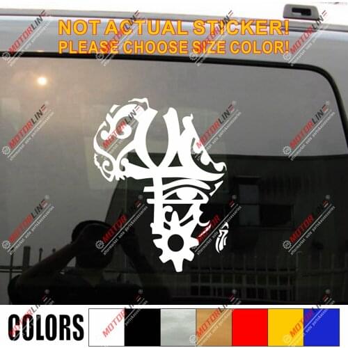 Africa African Tribal Map outline Decal Sticker Car Vinyl pick size color
