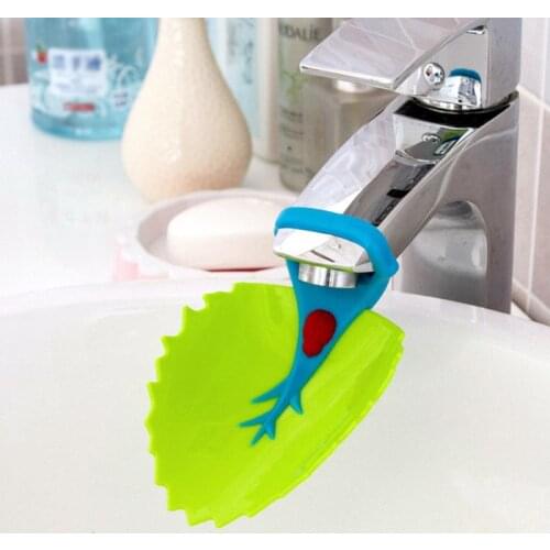 Childrens Faucet Extender Accessory Leaves Elephant Shaped Toddler Kids Hand Washing Dishwasher Bathing In Bathroom Toilet Sink