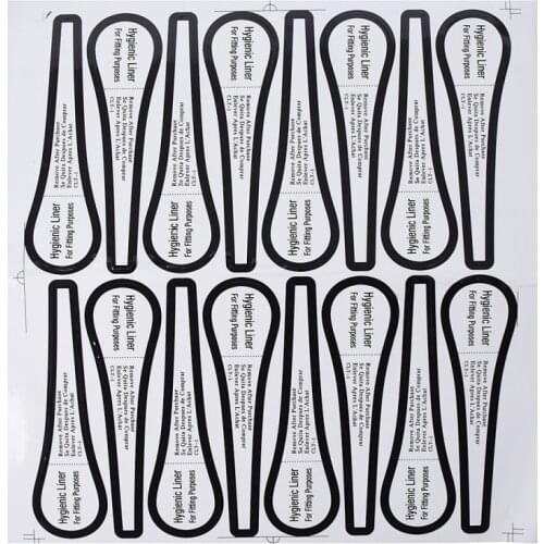 50Pcs Hygiene Label Swimwear Lingerie Underwear Brief Bikini Try On Sticker Strip Labels Adhesive Fitting Protective Liner